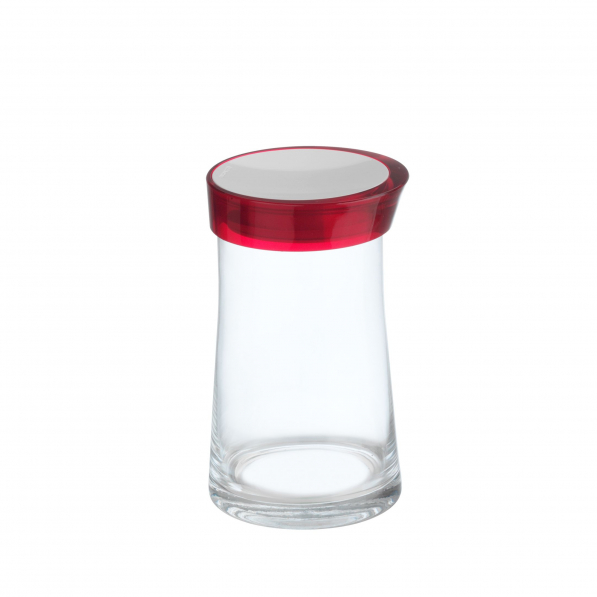 BUGATTI Glamour 1,5 l czerwony - pojemnik hermetyczny na żywność szklany