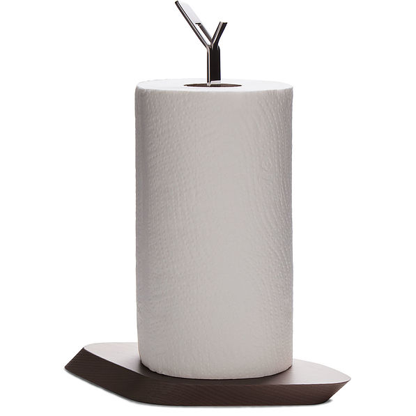 BUGATTI Trattoria 32 cm brązowy - stojak na ręcznik papierowe drewniany