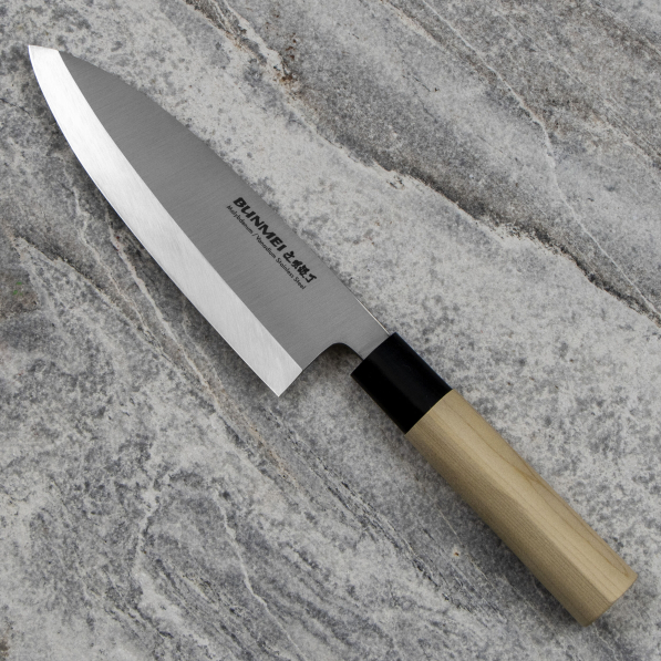 BUNMEI 16,5 cm - nóż japoński Deba do filetowania dla leworęcznych ze stali nierdzewnej