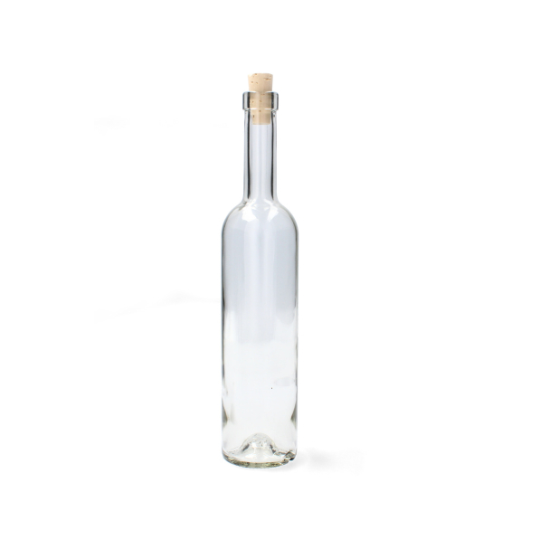 Butelka na nalewkę futura szklana z korkiem 0,5 l