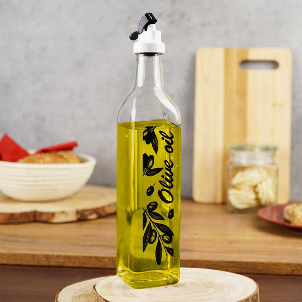 Butelka na oliwę i ocet szklana z dozownikiem 500 ml