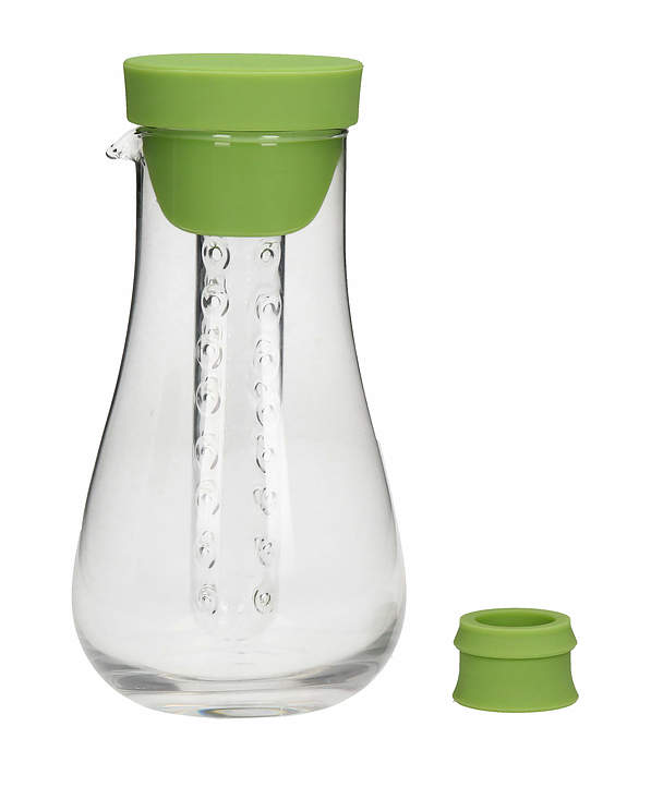 TYPHOON Green zielona 0,4 l - butelka na oliwę i ocet szklana z aromatyzerem