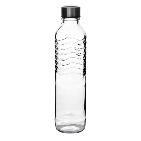 Butelka na wodę i napoje szklana HOLLIE CLEAR 0,75 l
