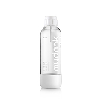 TESCOMA My Drink 0,85 l biała - butelka plastikowa do przygotowania napojów gazowanych