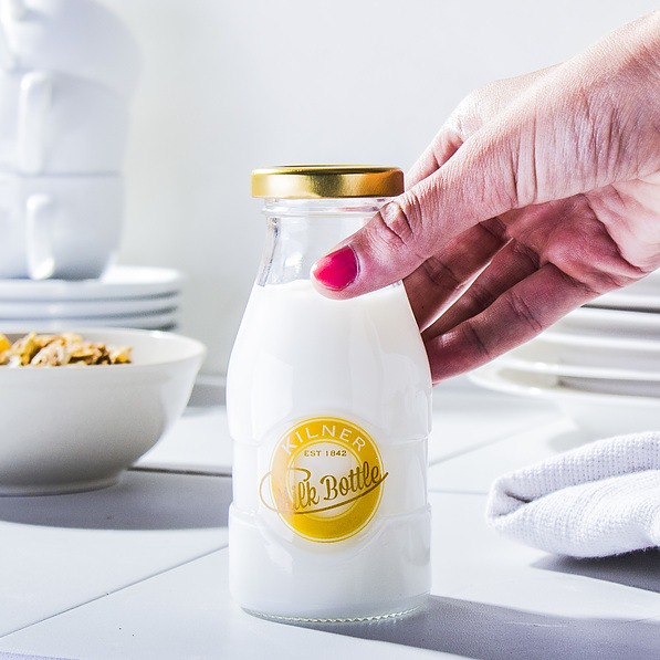 KILNER Milk Bottle 0,2 l - butelka szklana z zakrętką