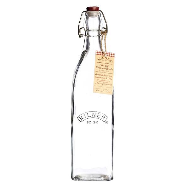 KILNER Clip Top 1 l - butelka szklana z korkiem