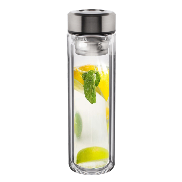 Butelka termiczna szklana z zaparzaczem 0,4 l