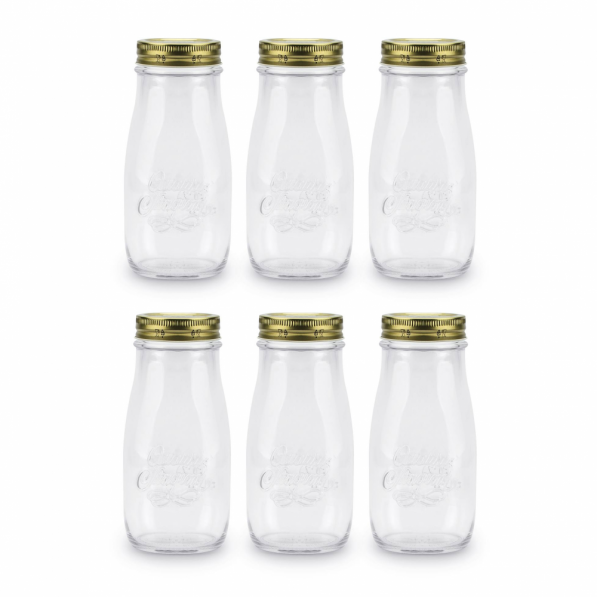 Butelki szklane z zakrętkami BORMIOLI ROCCO QUATTRO STAGIONI SMOOTHIE 0,4 l 6 szt.