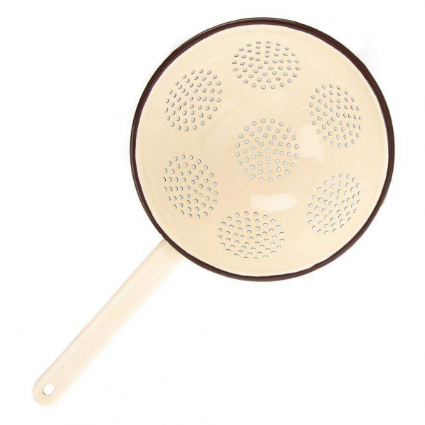 Cedzak / Durszlak emaliowany BABCINA KUCHNIA RETRO SIEVE 22 cm