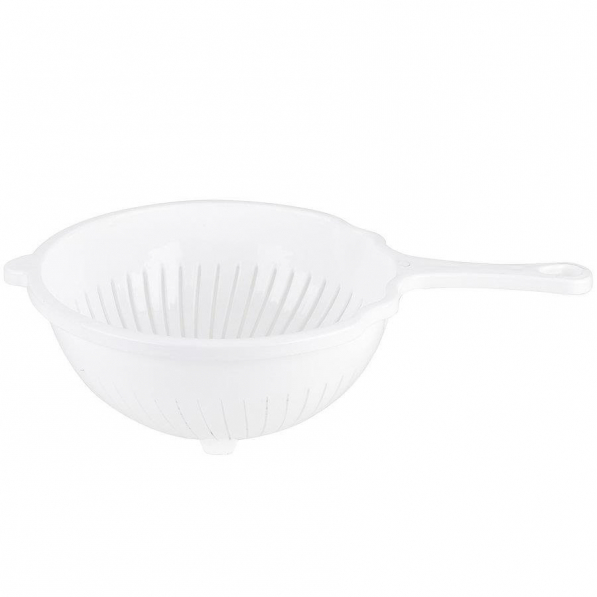 Cedzak / Durszlak plastikowy COLANDER BIAŁY 21 cm
