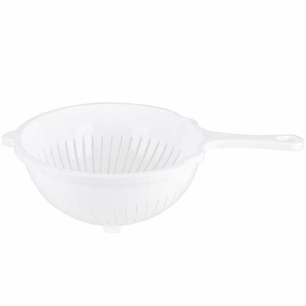 Cedzak / Durszlak plastikowy COLANDER BIAŁY 21 cm