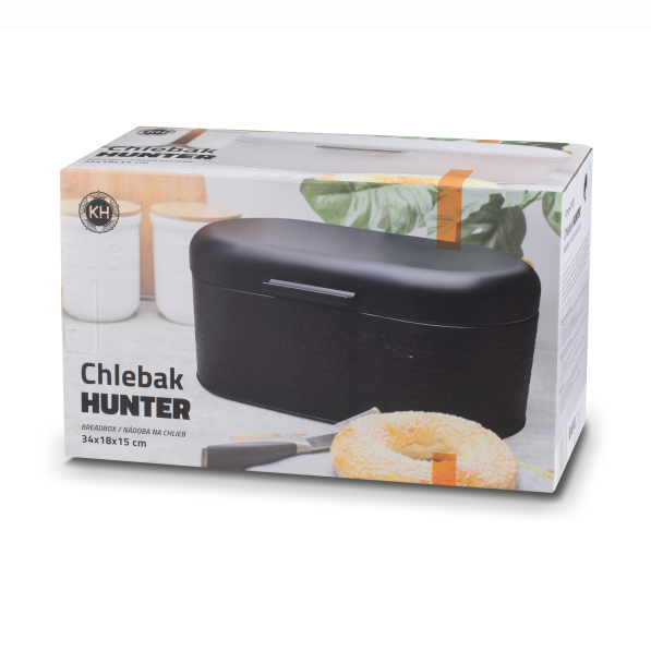 Chlebak metalowy KONIGHOFFER HUNTER 34 x 18 cm