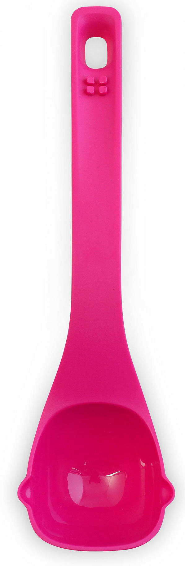VIALLI DESIGN Colori 30 cm różowa - chochla / łyżka wazowa nylonowa