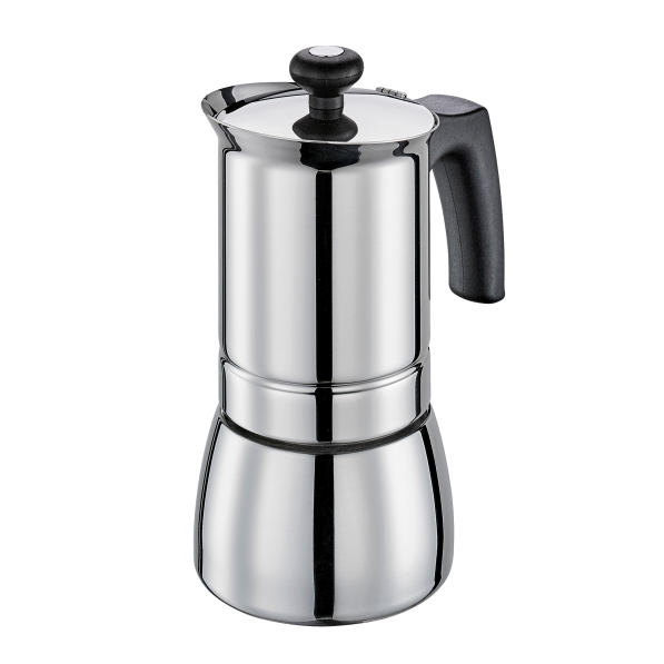 CILIO Tosca na 4 filiżanki espresso (4 tz) - kawiarka ze stali nierdzewnej