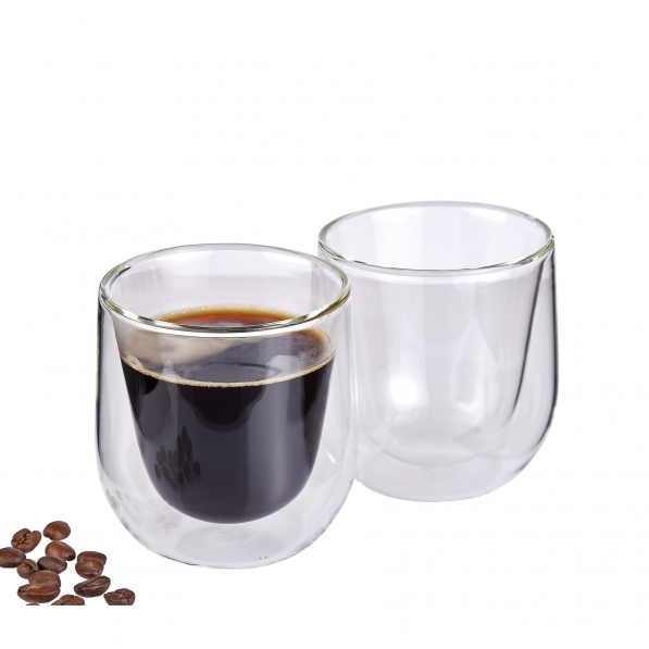 CILIO Verona 2 szt. - szklanki do kawy termiczne z podwójnymi ściankami szklane 