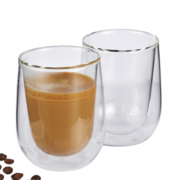 CILIO Verona 250 ml 2 szt. - szklanki do kawy termiczne z podwójnymi ściankami szklane 