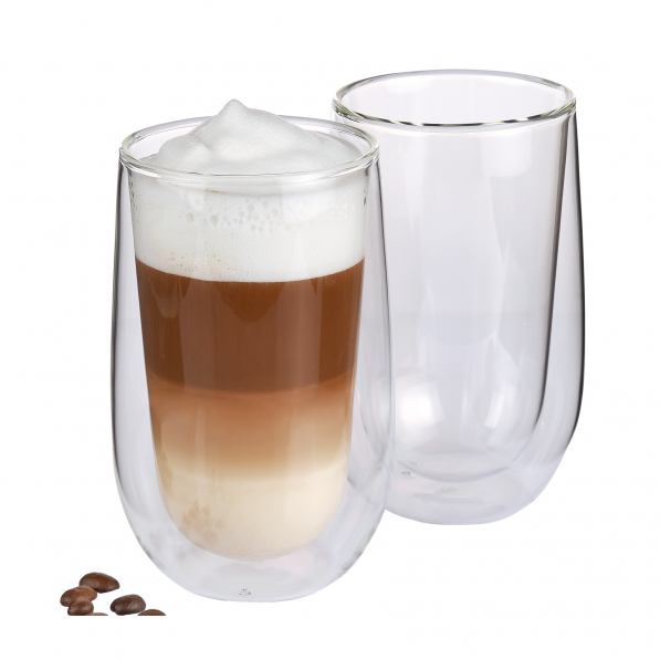 CILIO Verona 350 ml 2 szt. - szklanki do kawy termiczne z podwójnymi ściankami szklane 