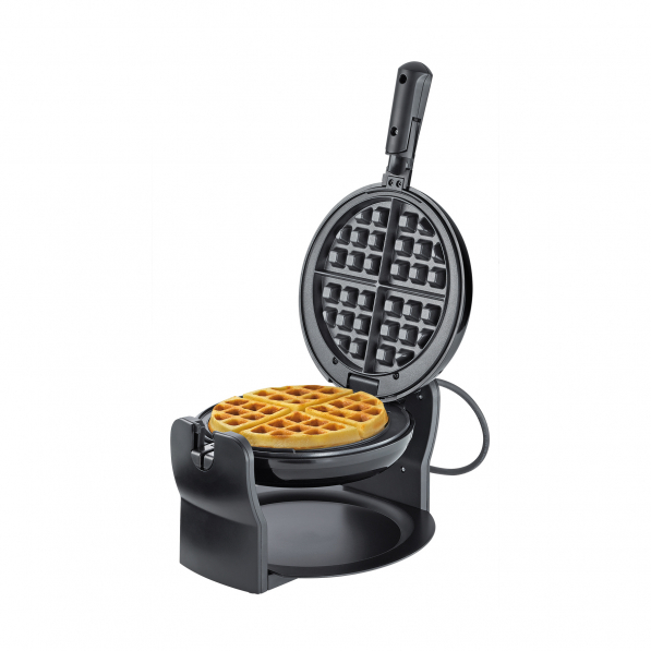 CILIO Waffles 1000 W czarna - gofrownica obrotowa metalowa
