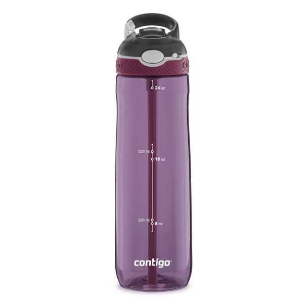 CONTIGO Ashland Passionfruit 720 ml - bidon / butelka na wodę motywacyjna ze słomką