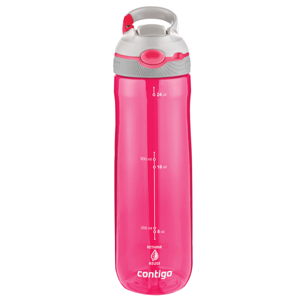CONTIGO Ashland Sangria 720 ml - bidon / butelka na wodę motywacyjna ze słomką