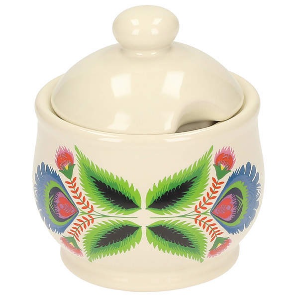 Cukiernica ceramiczna TWO PEOPLE FOLKLOR BIAŁA 200 ml