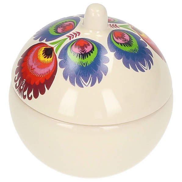 Cukiernica ceramiczna TWO PEOPLE FOLKLOR MAŁA BIAŁA 100 ml