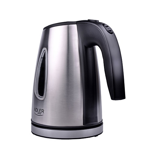 ADLER Electric Kettle 1 l srebrny - czajnik elektryczny bezprzewodowy stalowy