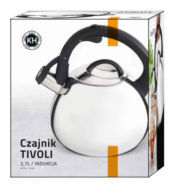 Czajnik ze stali nierdzewnej z gwizdkiem KONIGHOFFER TIVOLI 2,7 l
