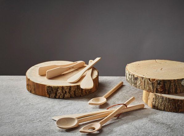 DE BUYER B Bois 21 cm - szczypce kuchenne drewniane