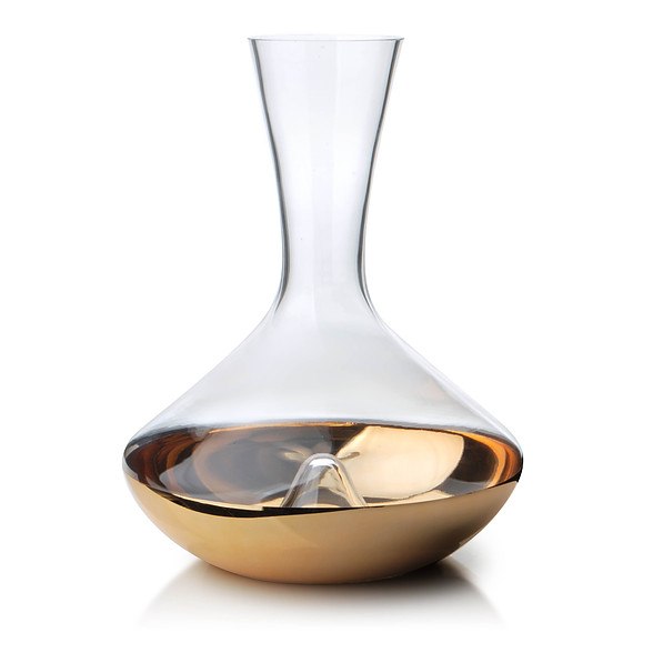 Dekanter / Karafka szklana MIRELLA GLASS GOLD 2,7 l