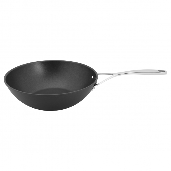 DEMEYERE Alu Pro Wok 30 cm czarna - patelnia / wok tytanowy nieprzywierający