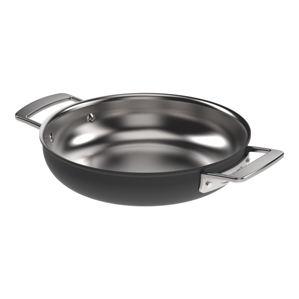 DEMEYERE Black 5 24 cm - patelnia ze stali nierdzewnej z dwoma uchwytami