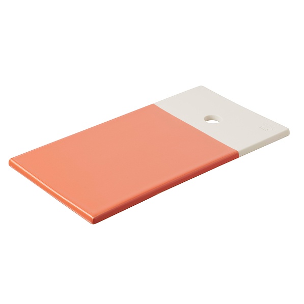 REVOL Color Lab 34,4 x 20,3 cm pomarańczowa – deska do serwowania serów i przekąsek porcelanowa