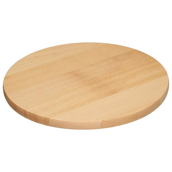 Deska / taca do serwowania serów i pizzy obrotowa drewniana WOOD BRĄZOWA 30 cm