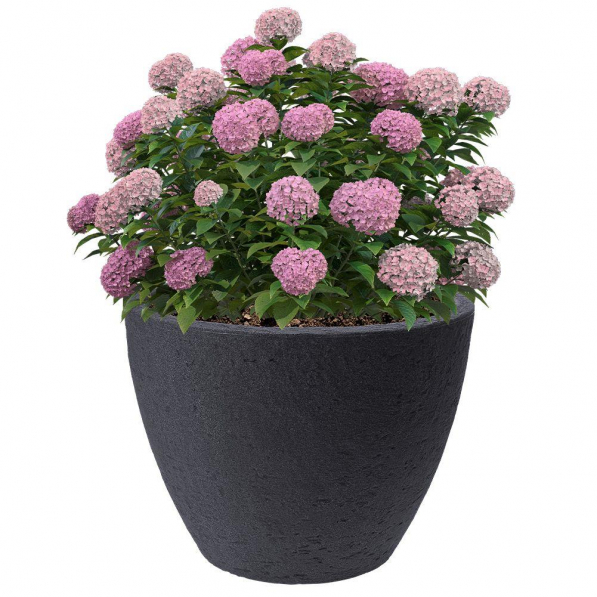 Doniczka / Osłonka na kwiaty ciemnoszara 48 cm