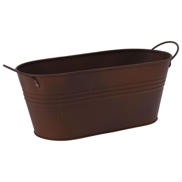 Doniczka / Osłonka na kwiaty metalowa 34 cm