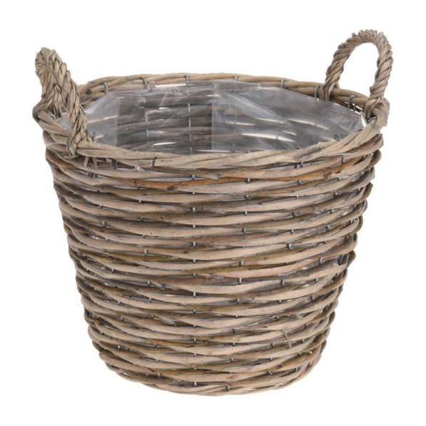 Doniczka / Osłonka na kwiaty wiklinowa FLOWER POT S 22 cm