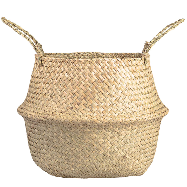 Doniczka / Osłonka na kwiaty z trawy morskiej 35 cm