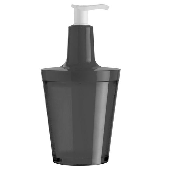 KOZIOL Flow czarny - dozownik do mydła w płynie lub płynu do mycia naczyń