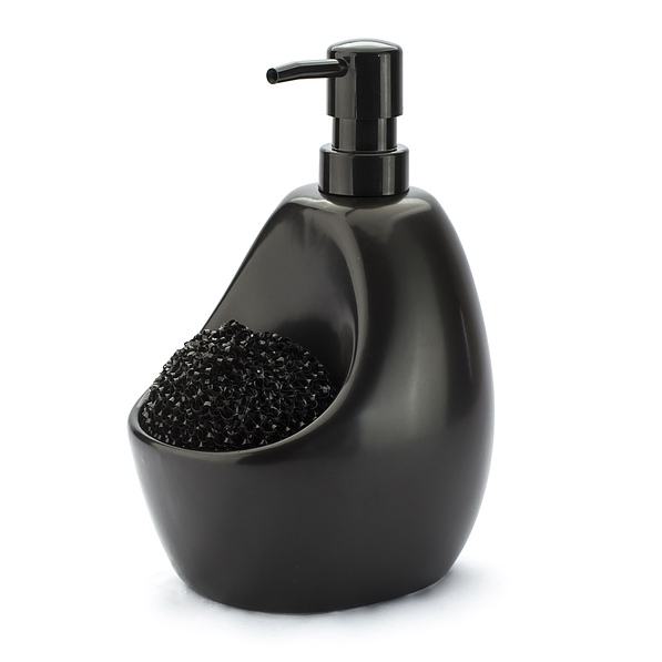 UMBRA Joey 750 ml czarny - dozownik do płynu do mycia naczyń ceramiczny