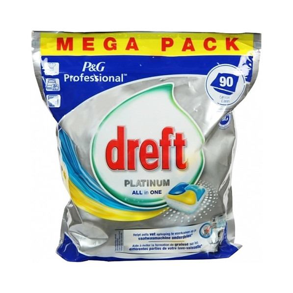 DREFT Platinum Lemon All In One 90 szt. - kapsułki do zmywarki