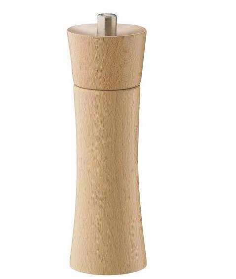 ZASSENHAUS Frankfurt 18 cm beżowy - młynek do soli drewniany ręczny