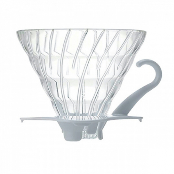 HARIO Dripper V60-01 - dripper do kawy szklany z miarką