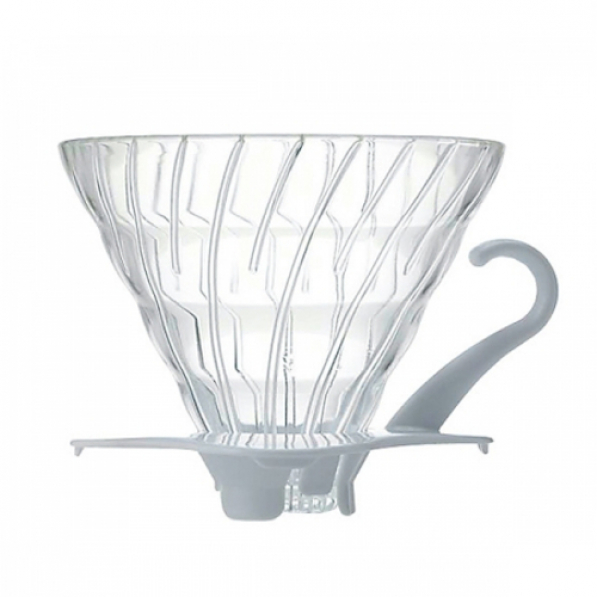 HARIO Dripper V60-02 - dripper do kawy szklany z miarką