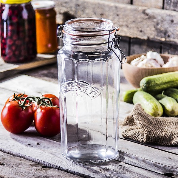 KILNER Top Jar 1,8 l - słoik na przetwory szklany typu wek