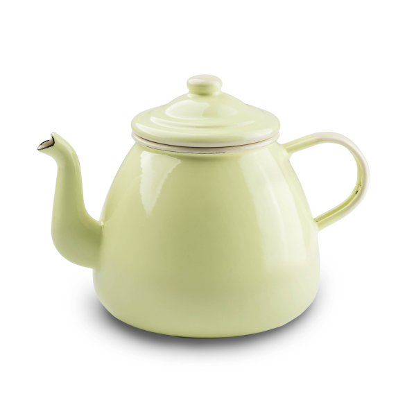 Dzbanek do herbaty / Imbryk emaliowany OLKUSKIE WYROBY EMALIOWANE 1,4 l OWE Lemon