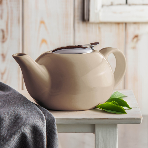 Dzbanek do herbaty ceramiczny z zaparzaczem BELLA FIORE 0,75 l