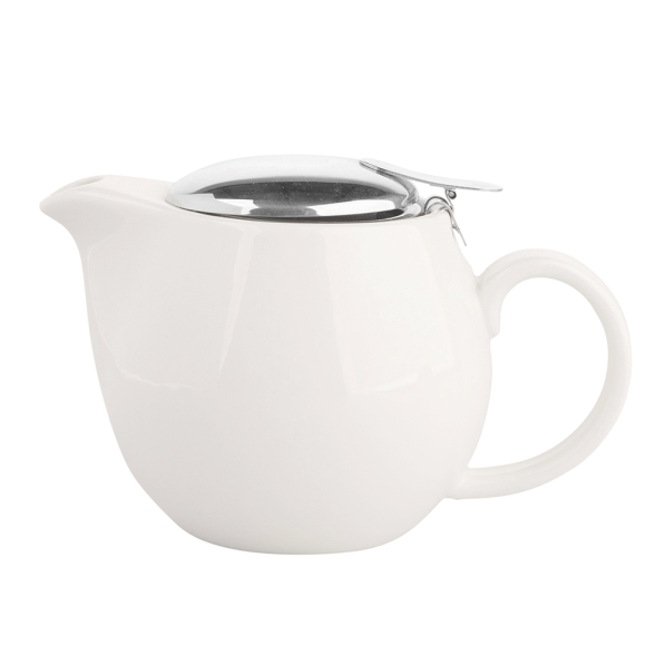 Dzbanek do herbaty porcelanowy z zaparzaczem 0,45 l