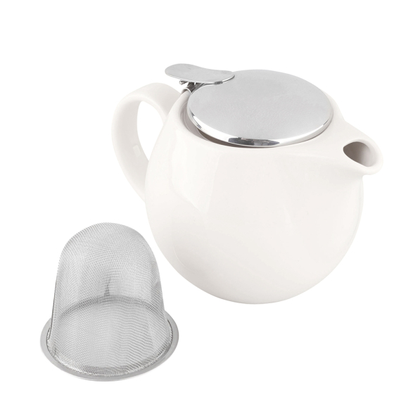 Dzbanek do herbaty porcelanowy z zaparzaczem 0,45 l