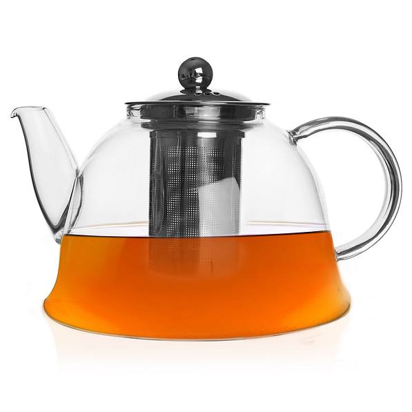Dzbanek do herbaty z zaparzaczem szklany CALICE 1,65 l
